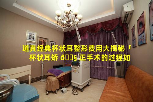 道真经典杯状耳整形费用大揭秘「杯状耳矫 🐧 正手术的过程如 🦊 何(图)」